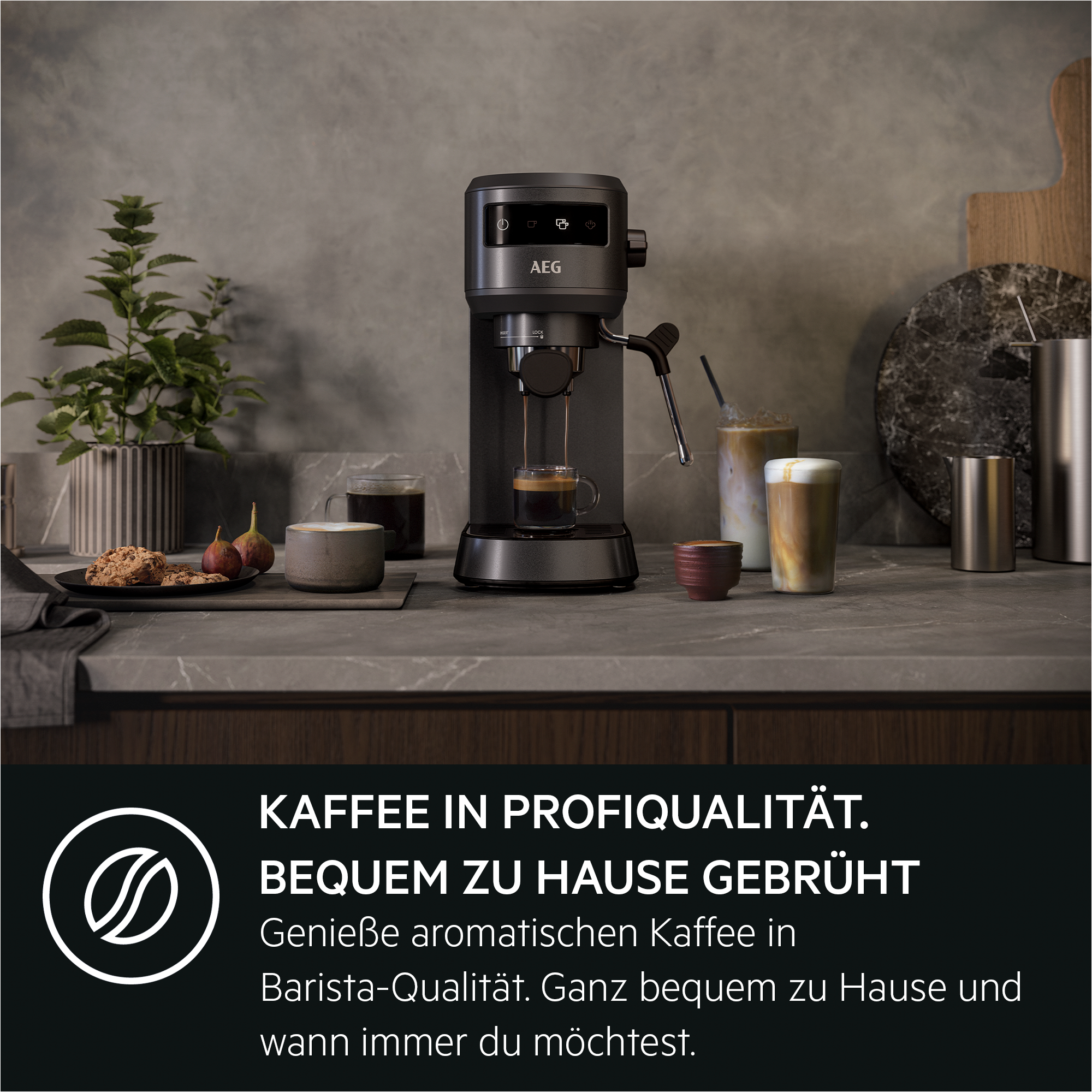 AEG - Espresso-/Kaffeemaschine - EC6-1-6BST